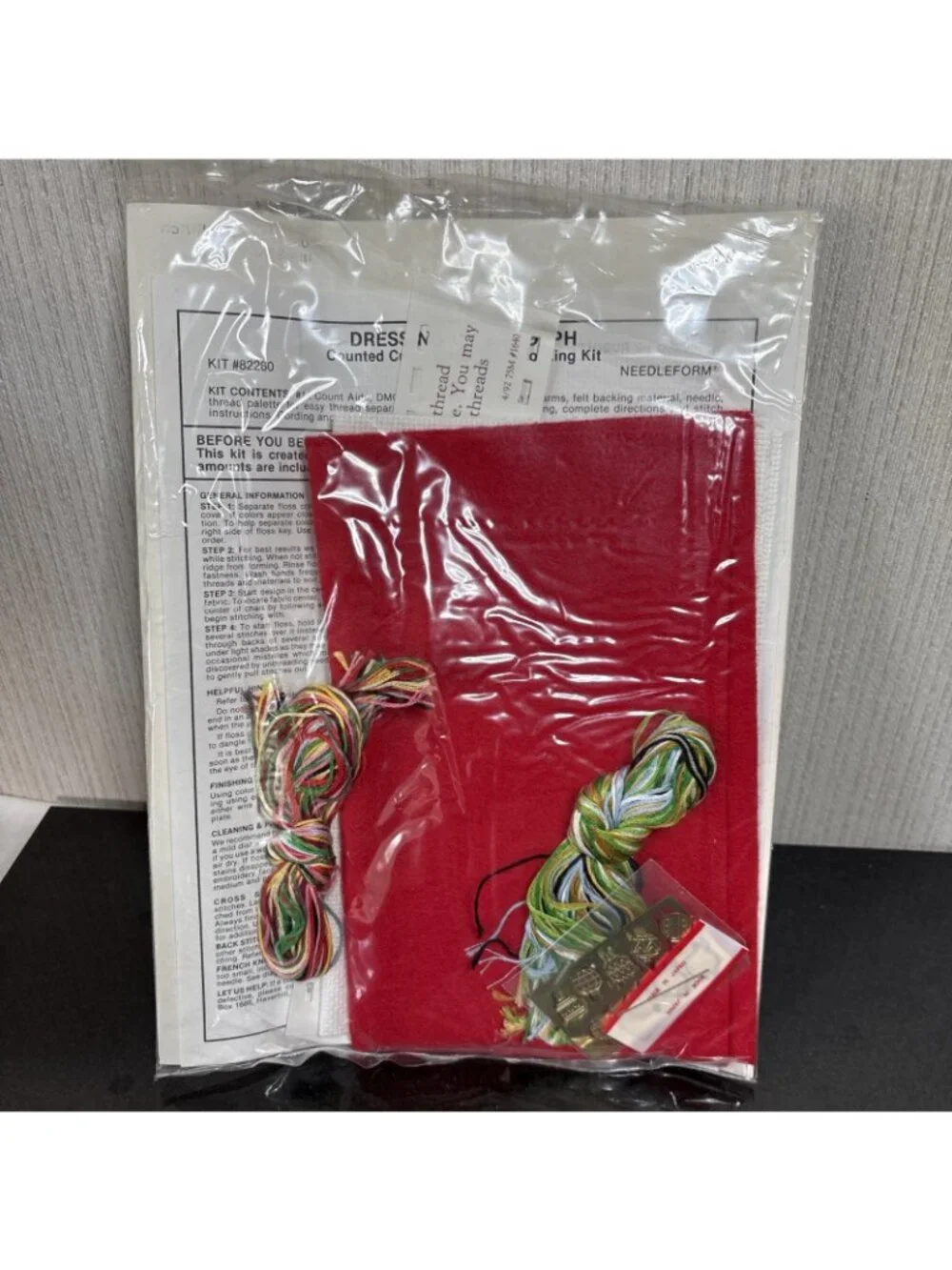 Christmas Stocking Kit Cross Stitch Rudolph Personalized 24k Charm Needleform